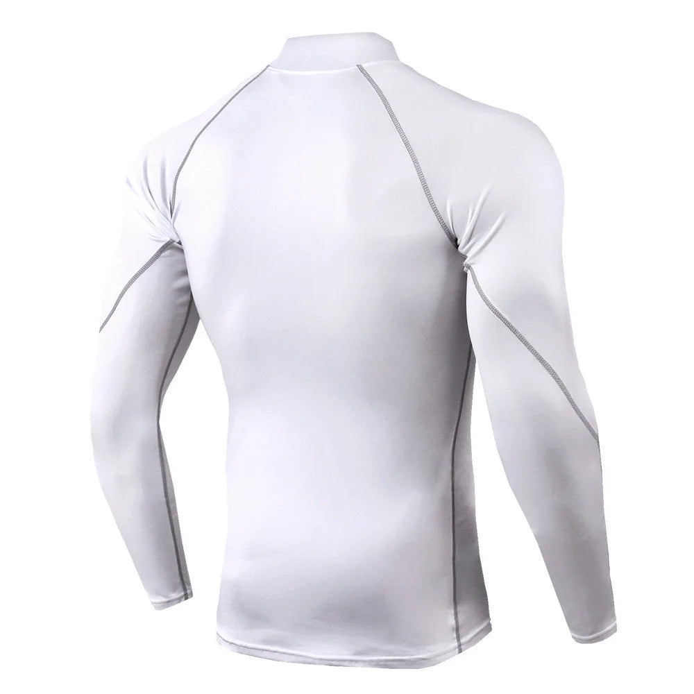Camiseta Masculina Esportiva de Compressão Manga Longa
