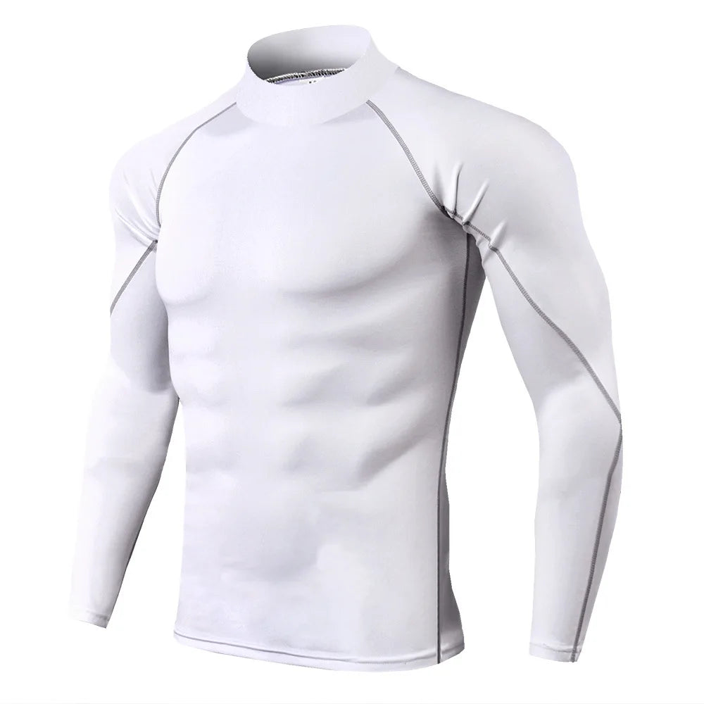 Camiseta Masculina Esportiva de Compressão Manga Longa